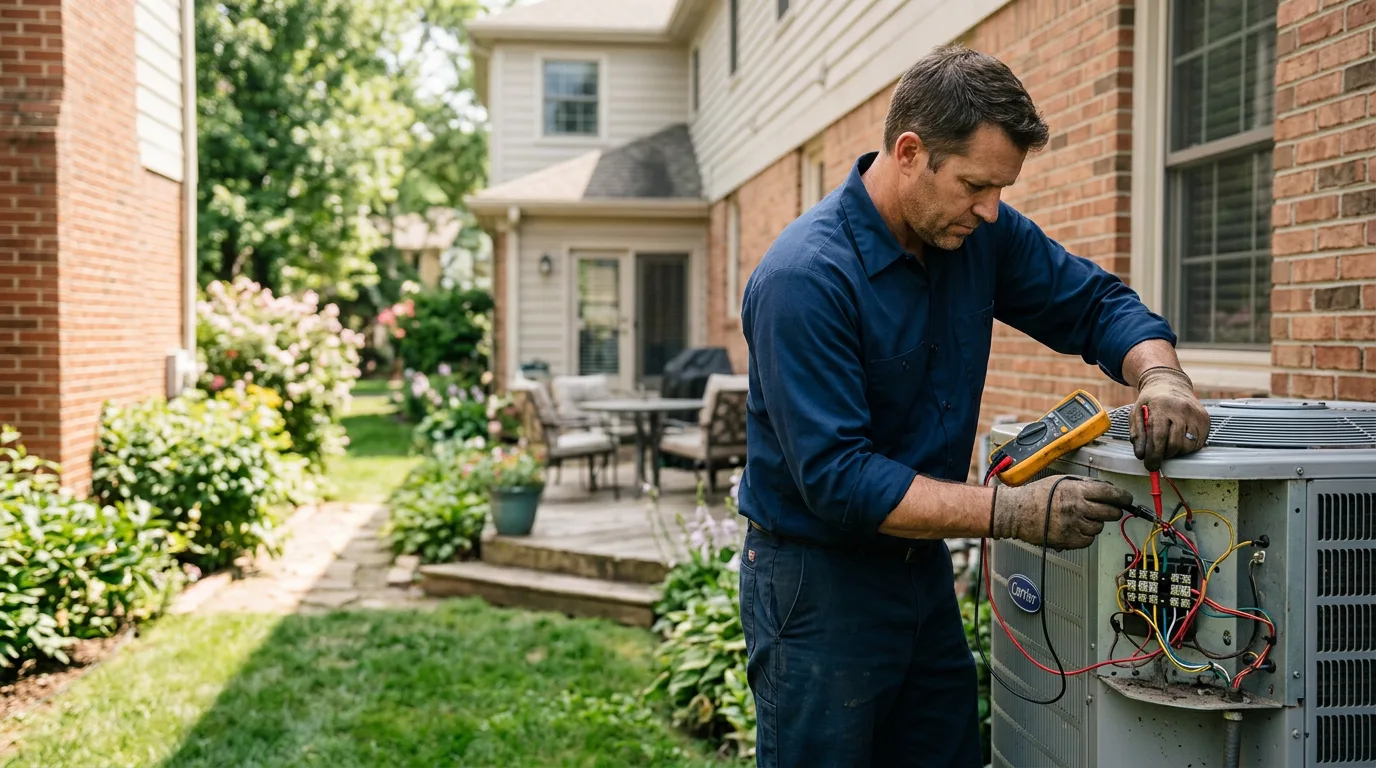 HVAC technician working near Yankton, SD